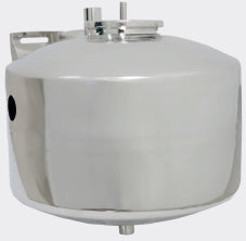 Milk receiver tank stabilizes milk flow between milking line and transfer, ensuring controlled, balanced movement. Not for storage.