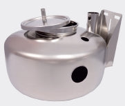 Milk receiver tank stabilizes milk flow between milking line and transfer, ensuring controlled, balanced movement. Not for storage.