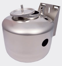 Milk receiver tank stabilizes milk flow between milking line and transfer, ensuring controlled, balanced movement. Not for storage.