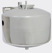 Milk receiver tank stabilizes milk flow between milking line and transfer, ensuring controlled, balanced movement. Not for storage.