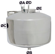 80 Litre Süt Giriş Borulu Paslanmaz Ön Toplama Tankı (Rezerve)