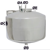 60 Litre Paslanmaz Çelik Ön Süt Toplama Tankı (Rezerve)