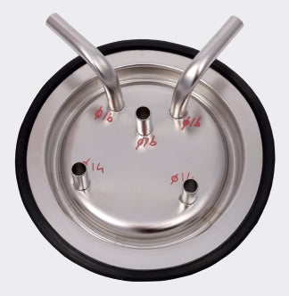 The central hub for your system, this milking machine bucket lid ensures an airtight seal, stable vacuum, and secure ports for the milk hose and pulsator.
